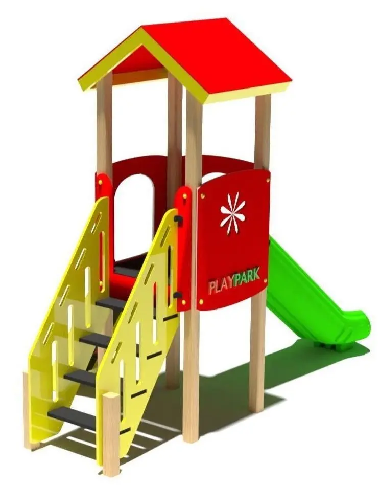 Tobogan pentru copii PlayPark Bambino-01 (Red/Green)