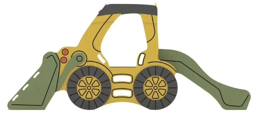 Детская горка PlayPark Excavator DS-52 (Green)