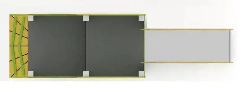 Детская горка PlayPark Trenulet DS-54 (Green)