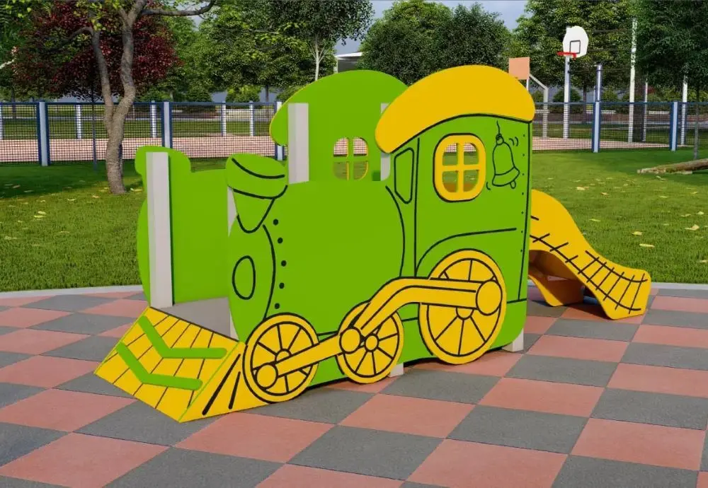 Детская горка PlayPark Trenulet DS-54 (Green)