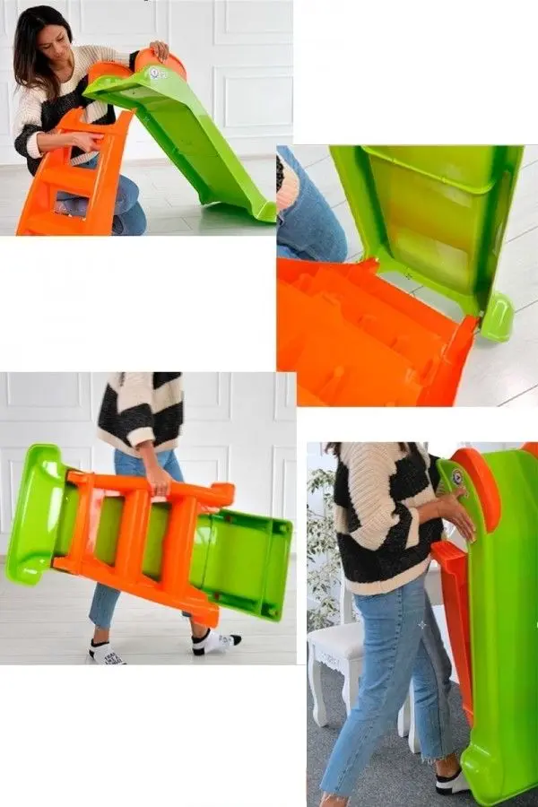 Tobogan pentru copii ТехноК 8058 (Green/Orange)