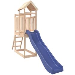 Tobogan pentru copii VidaXL 3155864 (Blue/Natural)