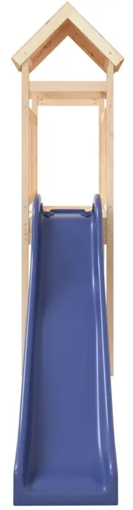Tobogan pentru copii VidaXL 3155864 (Blue/Natural) - 5