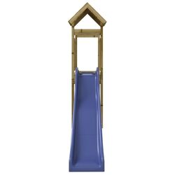 Tobogan pentru copii VidaXL 3155866 (Blue/Natural) Thumb