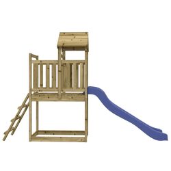 Tobogan pentru copii VidaXL 3155866 (Blue/Natural) Thumb