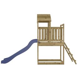 Tobogan pentru copii VidaXL 3155866 (Blue/Natural) Thumb