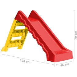 Детская горка VidaXL 92578 (Red/Yellow) Thumb