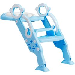 Сиденье для унитаза с лестницей Costway BB5486BL (Blue/White)