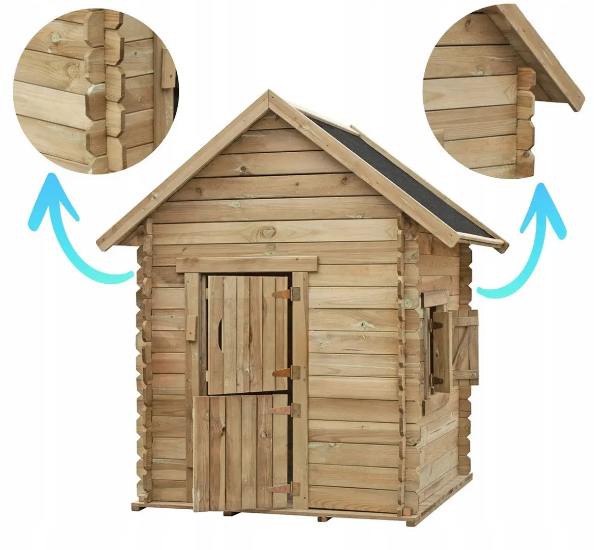 Casuta pentru joaca 4iQ Alex 000824 (Wood)