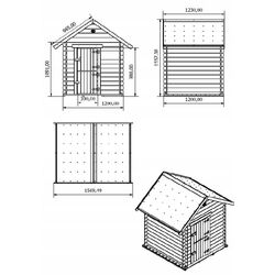 Casuta pentru joaca 4iQ Alex 000824 (Wood) Thumb