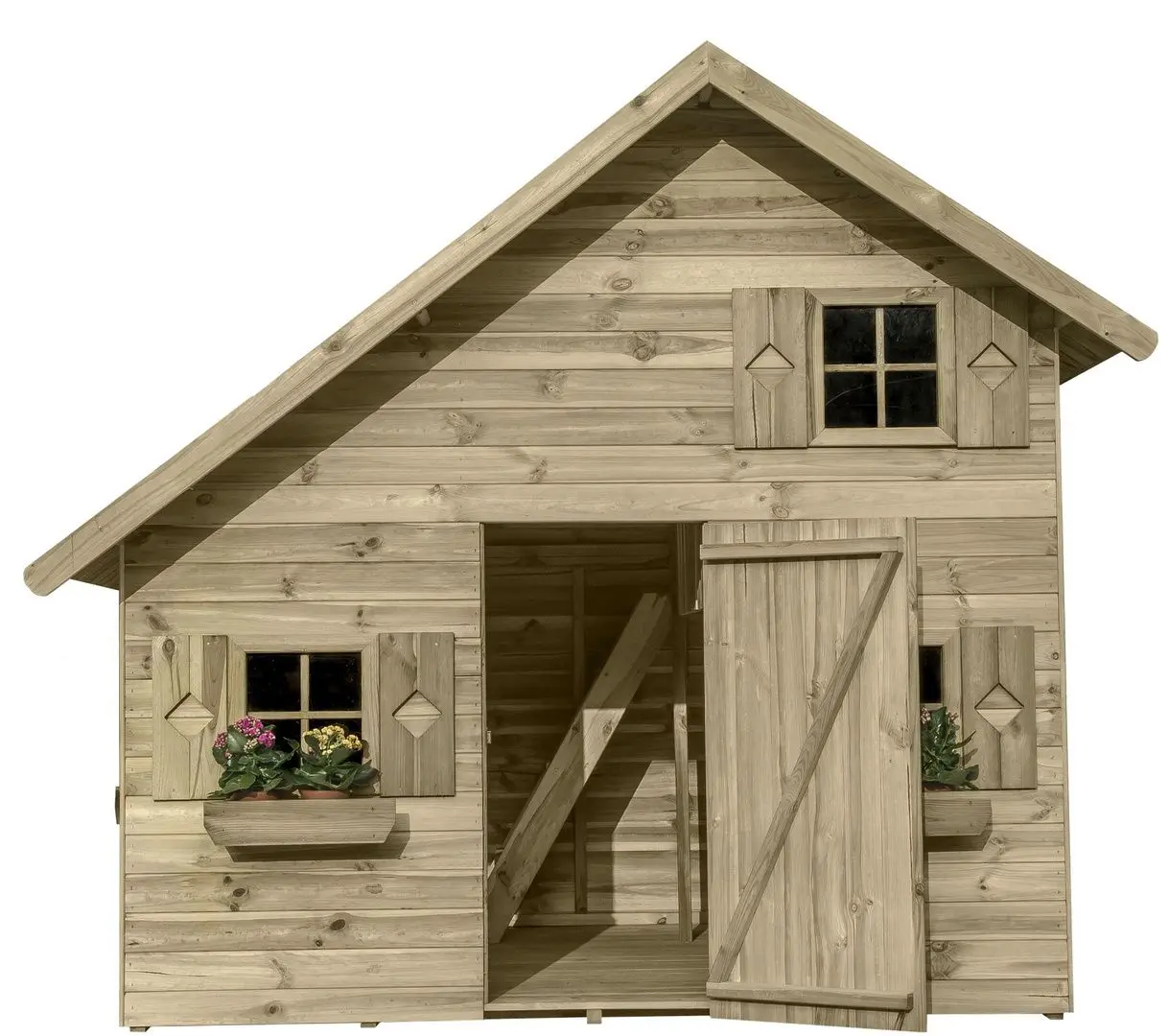 Casuta pentru joaca 4iQ Amelia Dom000066 (Wood)