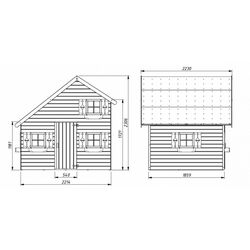 Casuta pentru joaca 4iQ Amelia Dom000066 (Wood) Thumb