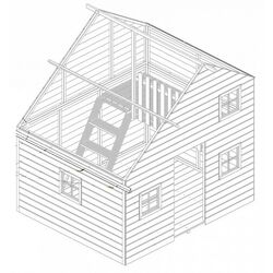 Casuta pentru joaca 4iQ Amelia Dom000066 (Wood) Thumb