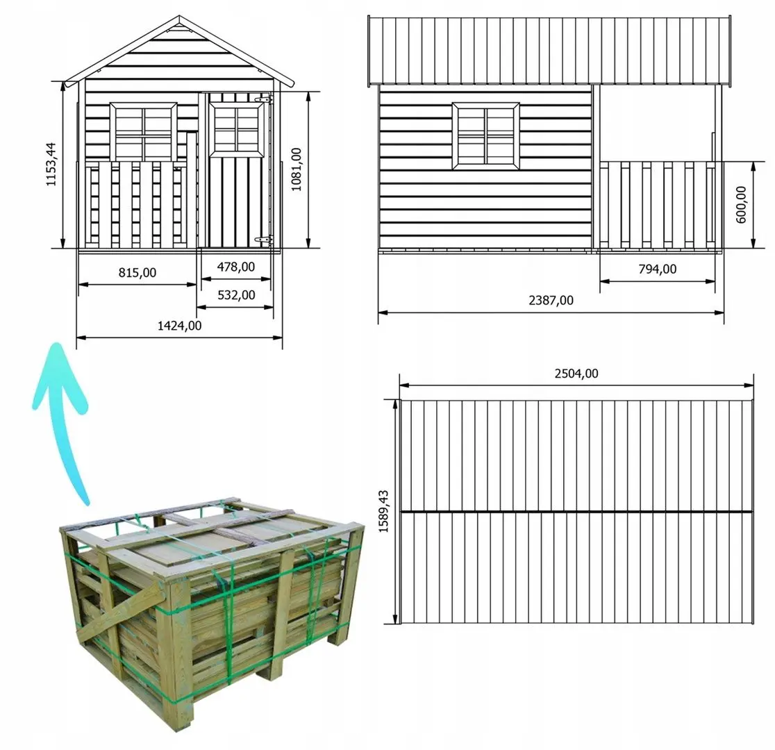 Complex pentru joaca 4iQ Blanka Dom000091 (Wood)