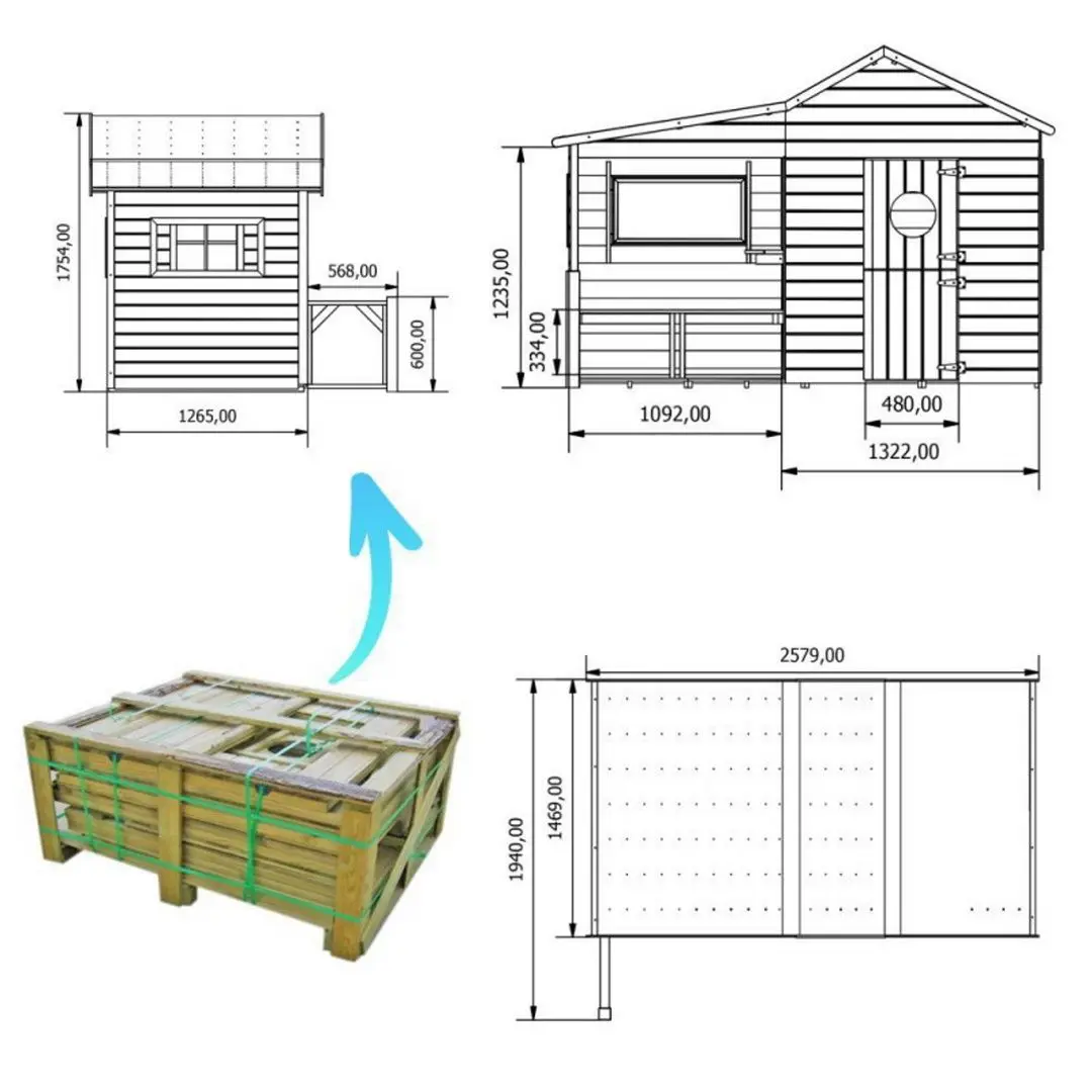 Complex pentru joaca 4iQ Ela Dom000001 (Wood)