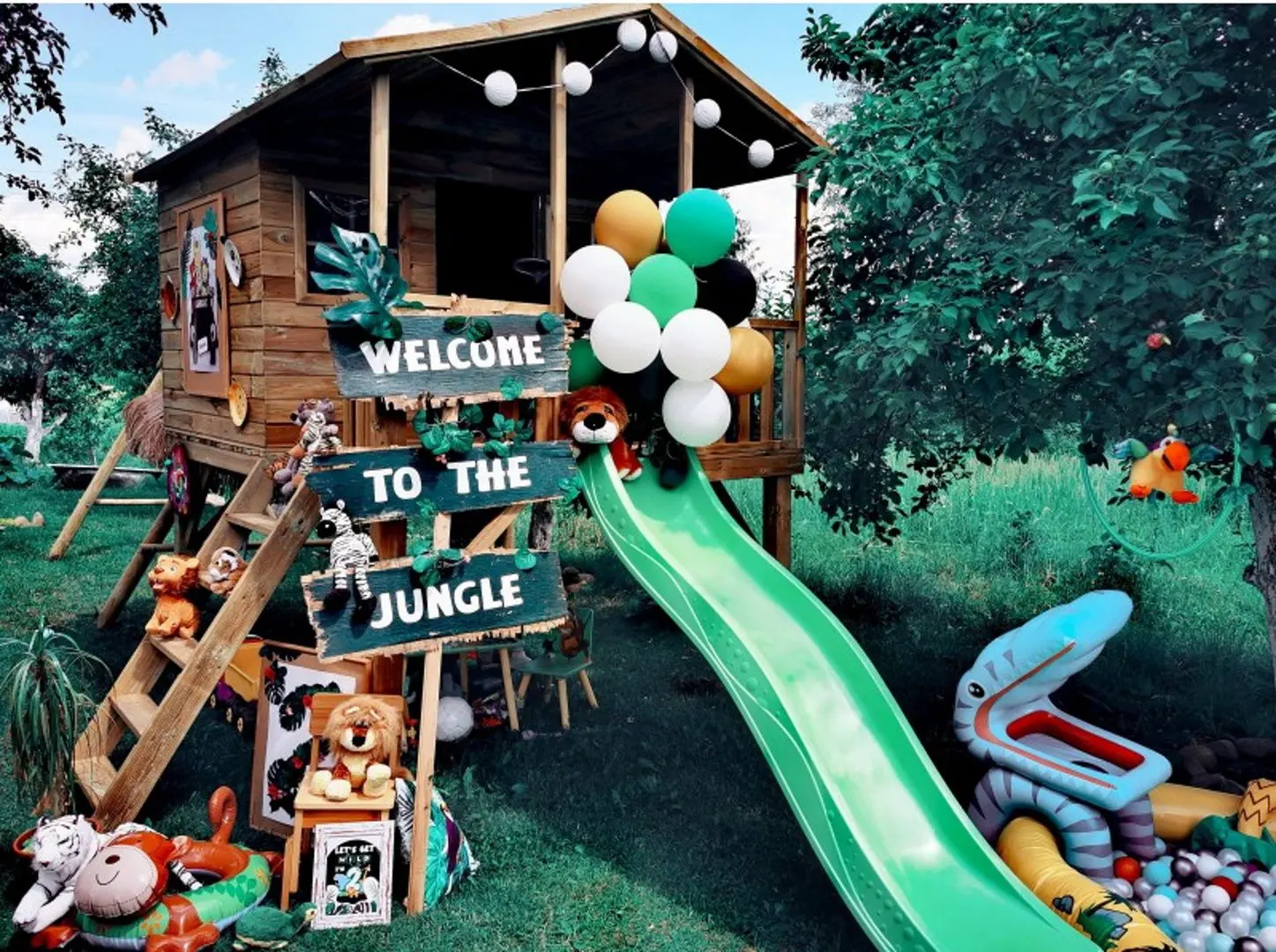 Complex de joaca 4iQ Gucio Dom000002 (Wood)