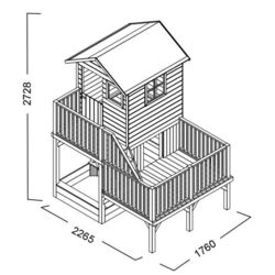 Comolex pentru joaca 4iQ Hubert Dom000087 (Wood) Thumb