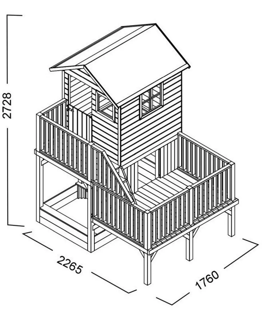 Comolex pentru joaca 4iQ Hubert Dom000087 (Wood)