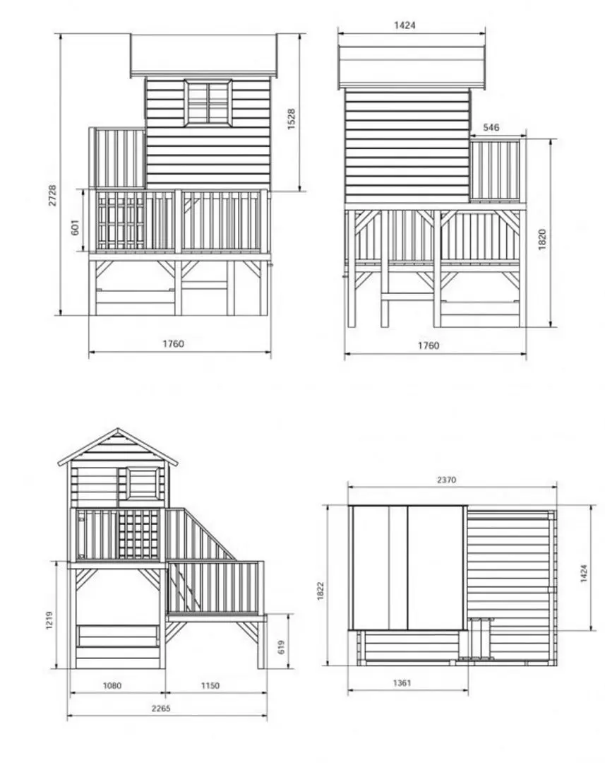 Comolex pentru joaca 4iQ Hubert Dom000087 (Wood)