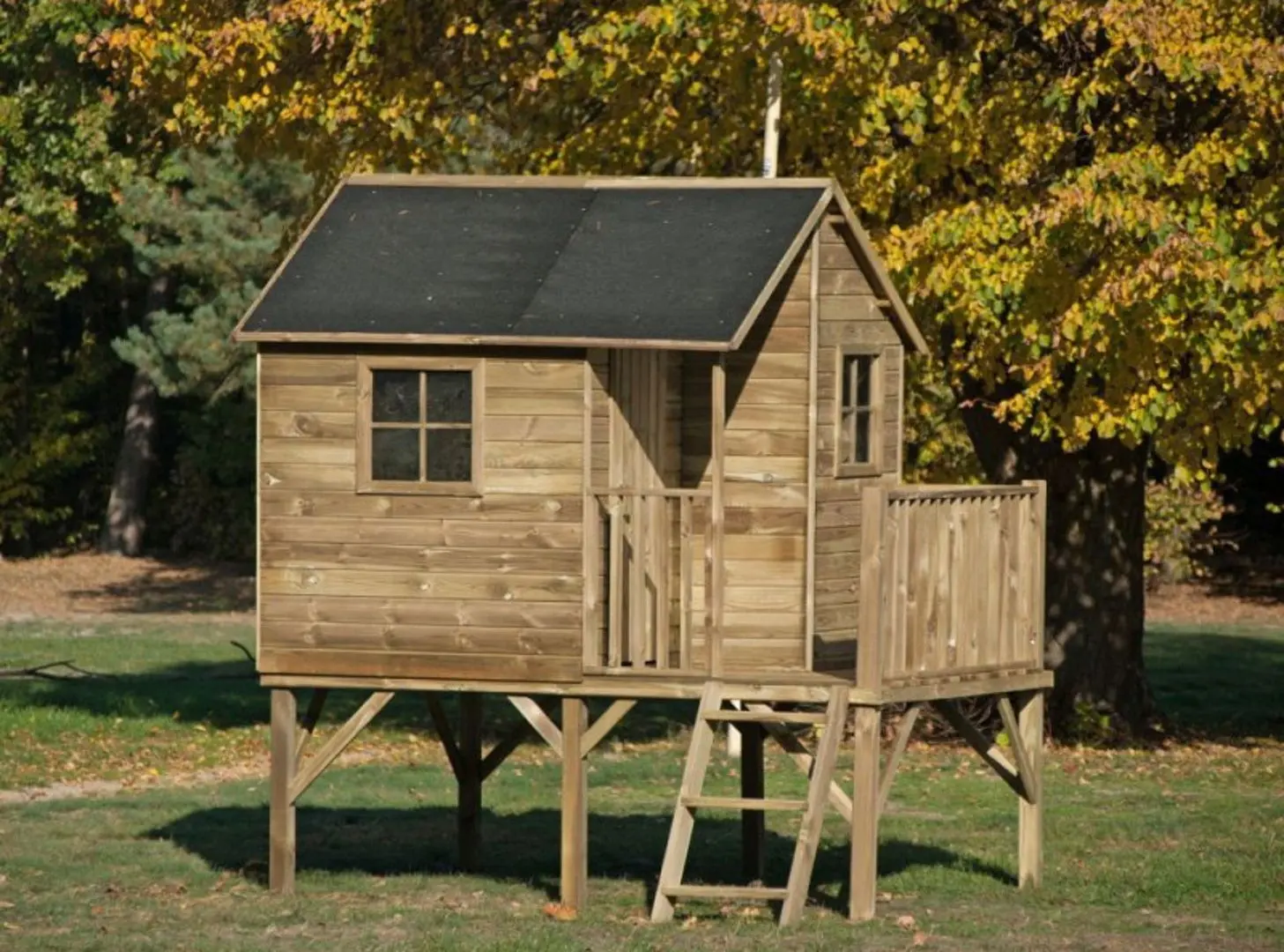 Complex de joaca 4iQ Jerzyk Dom000003 (Wood)