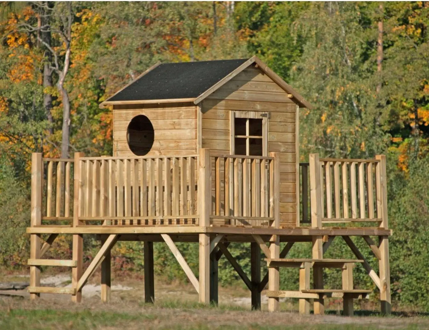 Complex de joaca 4iQ Maciej Dom000006 (Wood)