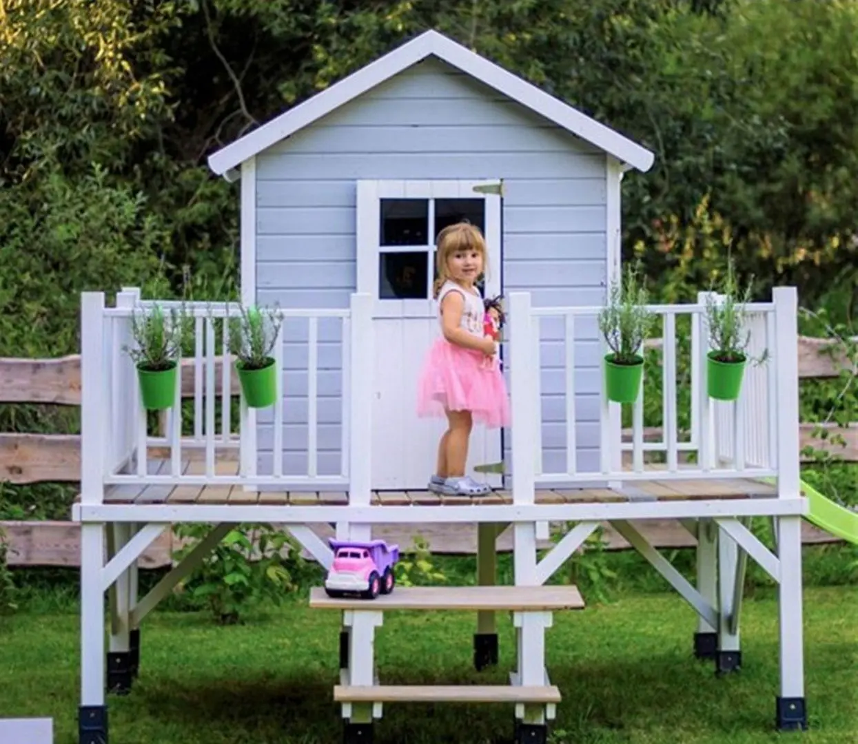 Complex de joaca 4iQ Maciej Dom000006 (Wood)