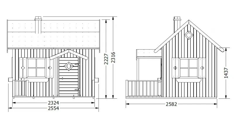 Complex pentru joaca 4iQ Maja Dom000065 (Wood)