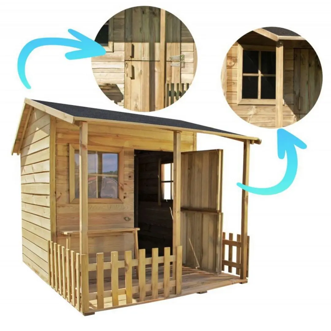 Complex pentru joaca 4iQ Malwinka Dom000007 (Wood)