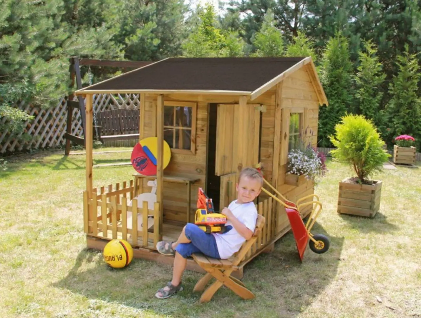 Complex pentru joaca 4iQ Malwinka Dom000007 (Wood)