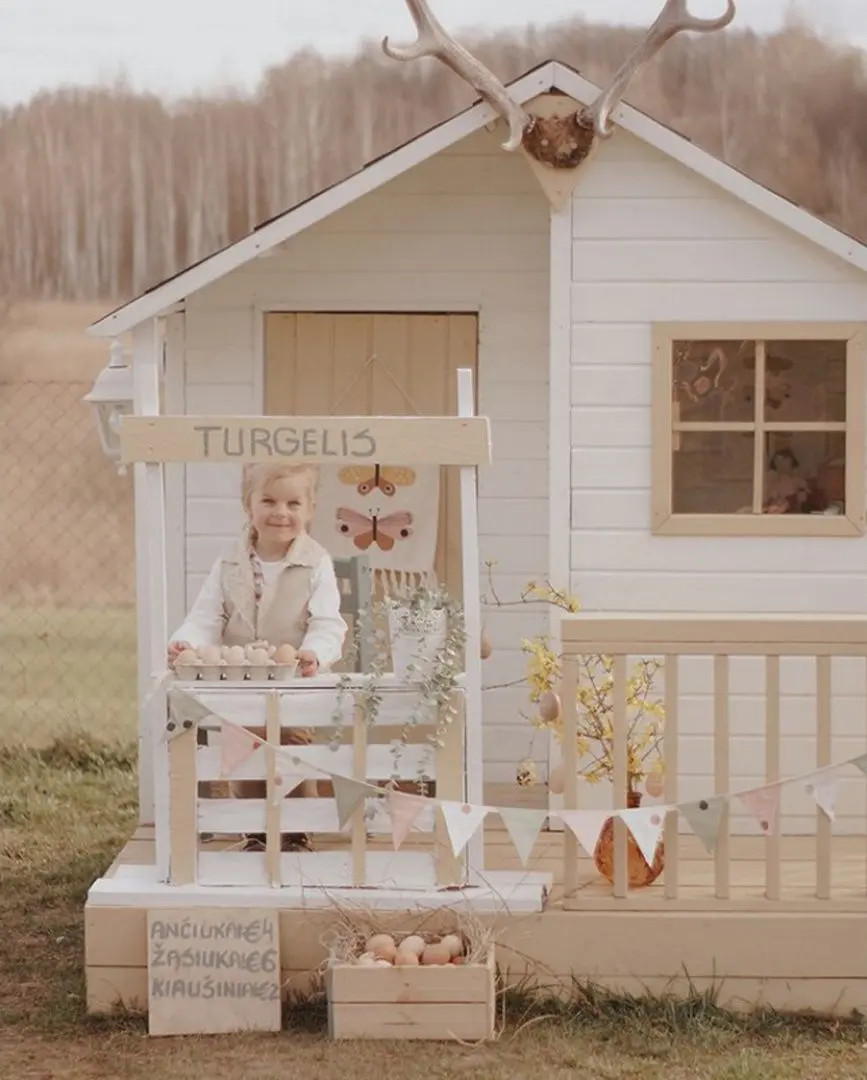 Casuta pentru joaca 4iQ Marcin Dom000008 (Wood)