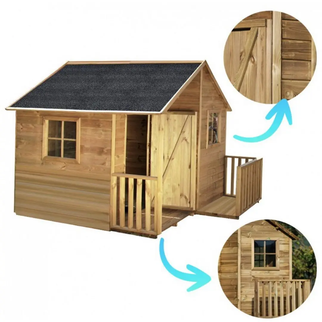 Casuta pentru joaca 4iQ Marcin Dom000008 (Wood)