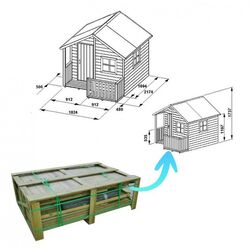 Casuta pentru joaca 4iQ Marcin Dom000008 (Wood) Thumb