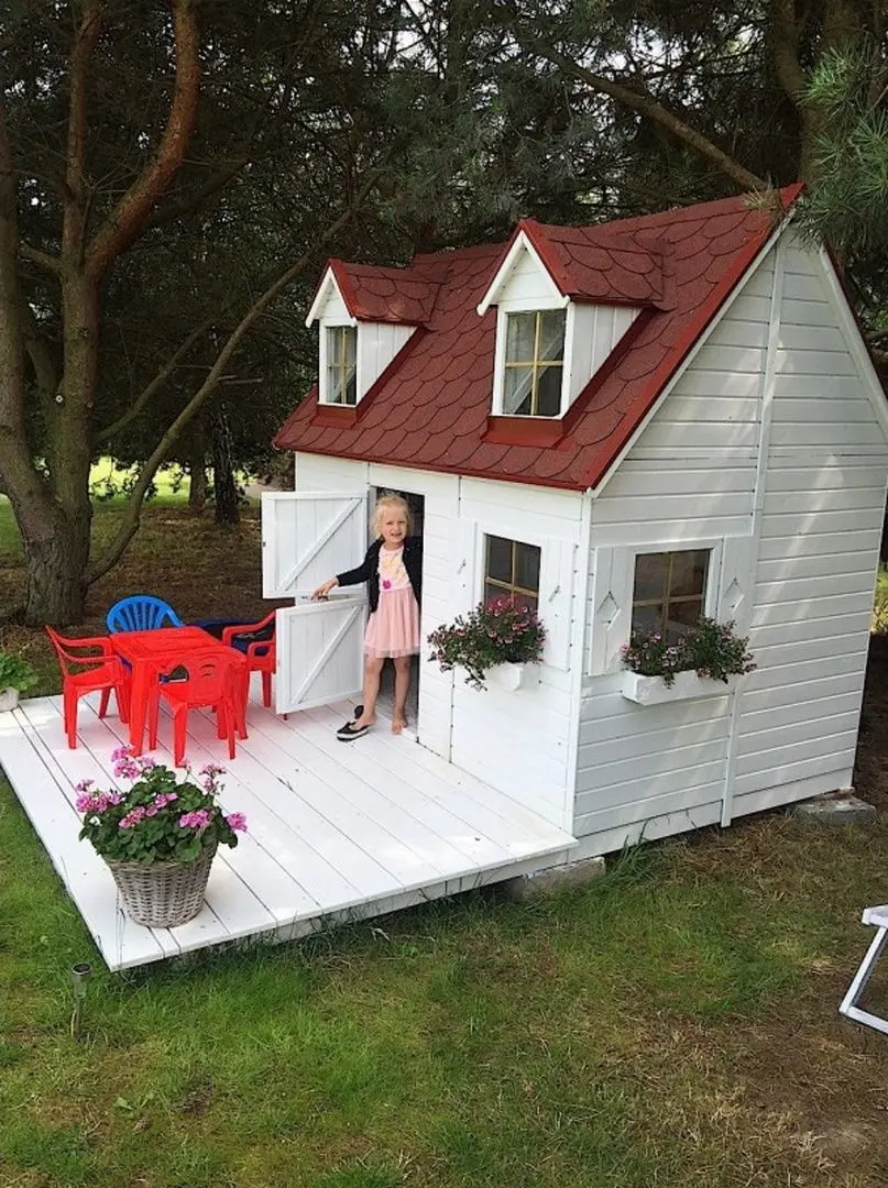 Casuta pentru joaca 4iQ Maria Dom000009 (Wood)