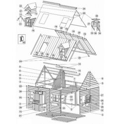 Casuta pentru joaca 4iQ Maria Dom000009 (Wood) Thumb