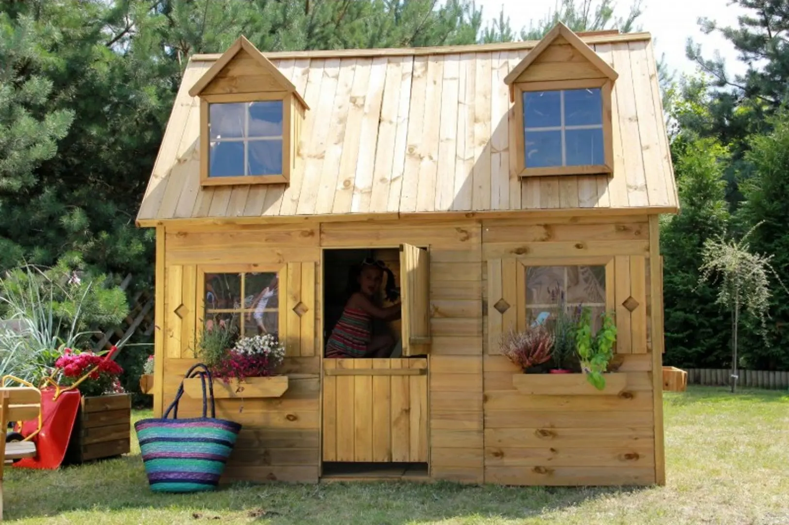 Casuta pentru joaca 4iQ Maria Dom000009 (Wood)