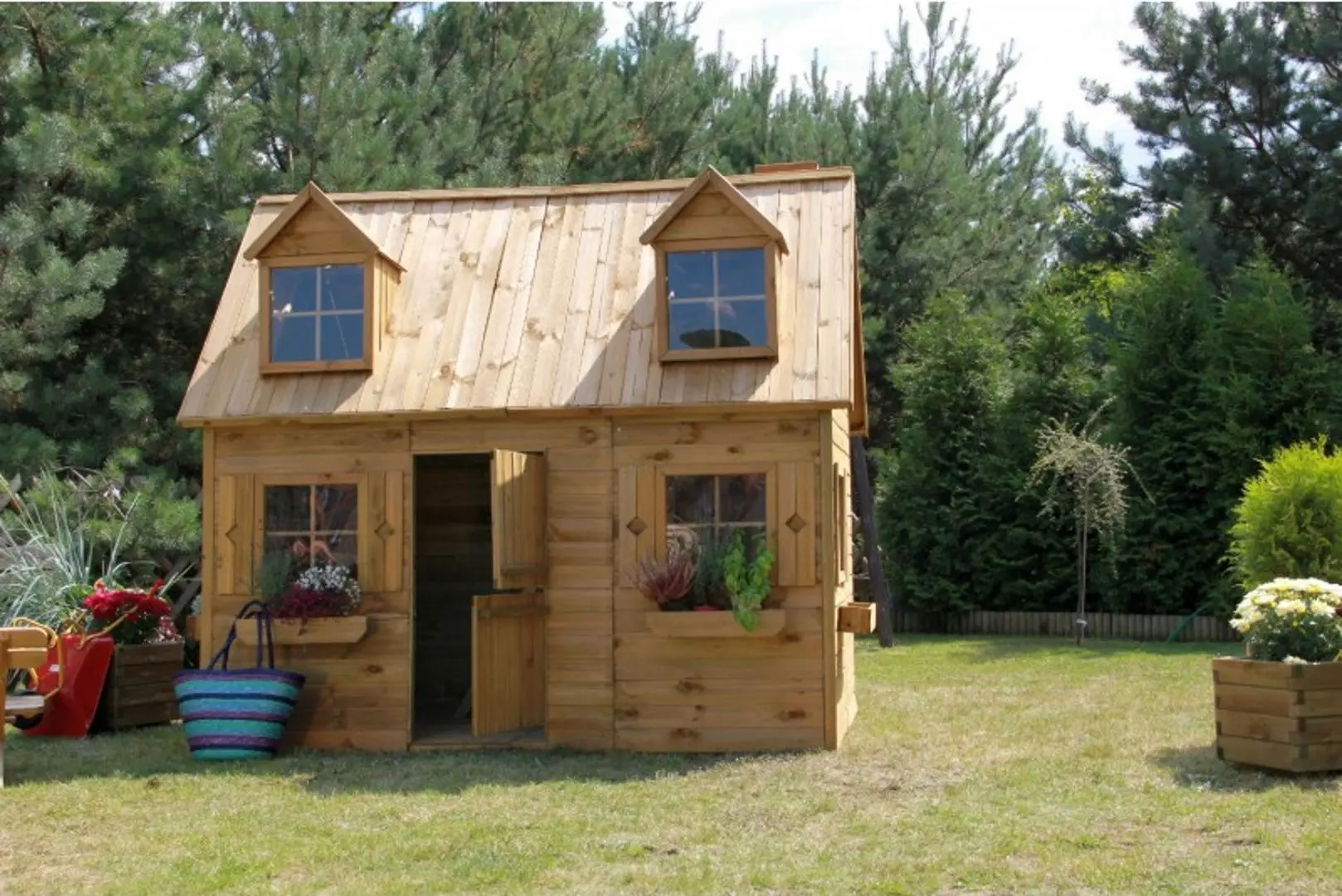 Casuta pentru joaca 4iQ Maria Dom000009 (Wood)