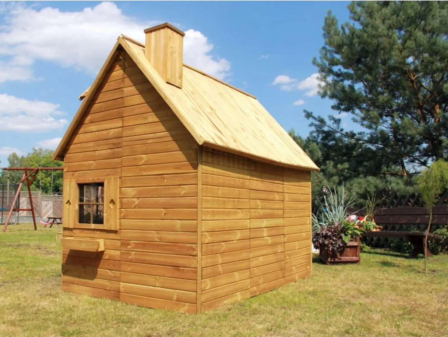 Casuta pentru joaca 4iQ Maria Dom000009 (Wood)