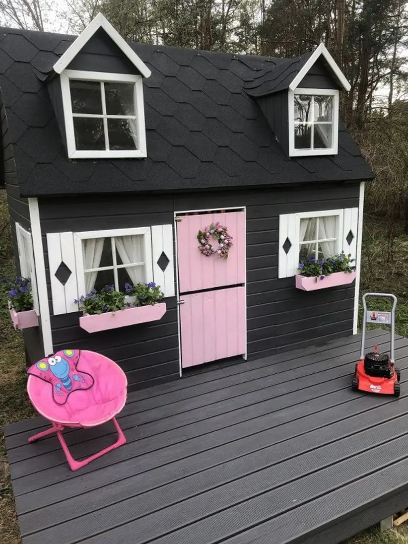 Casuta pentru joaca 4iQ Maria Dom000009 (Wood)