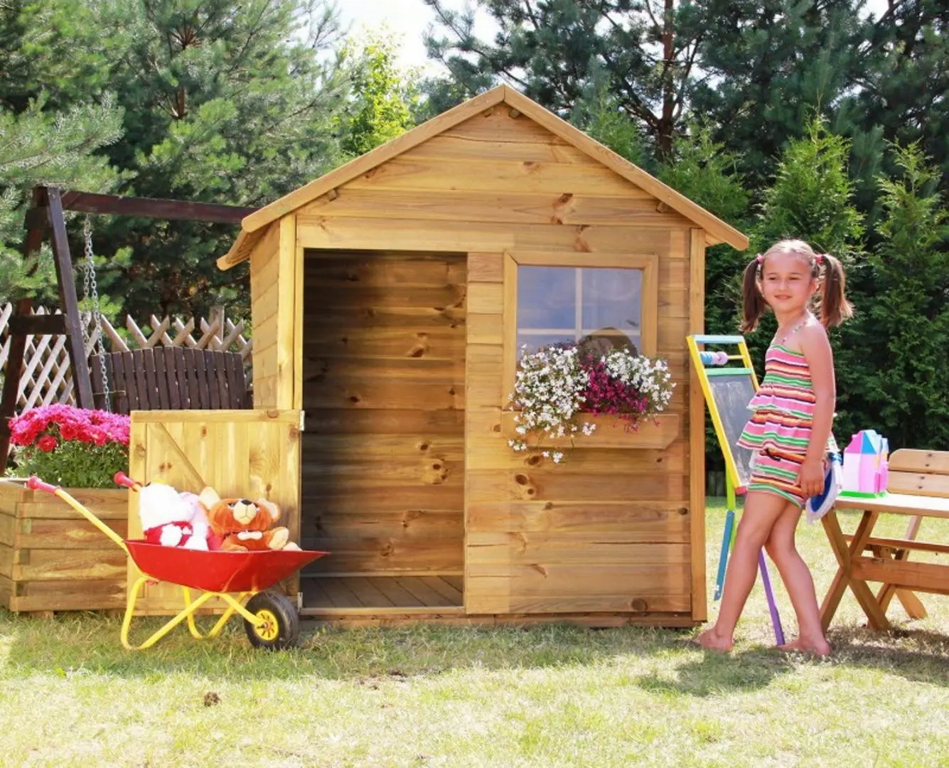 Casuta pentru joaca 4iQ Mateusz Dom000010 (Wood)