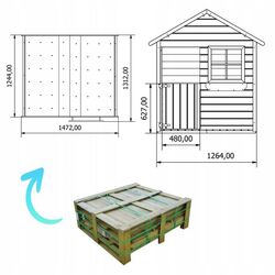 Casuta pentru joaca 4iQ Mateusz Dom000010 (Wood) Thumb
