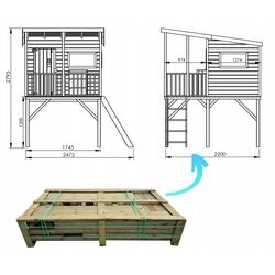 Complex pentru joaca 4iQ Robinson Dom000048 (Wood) Thumb