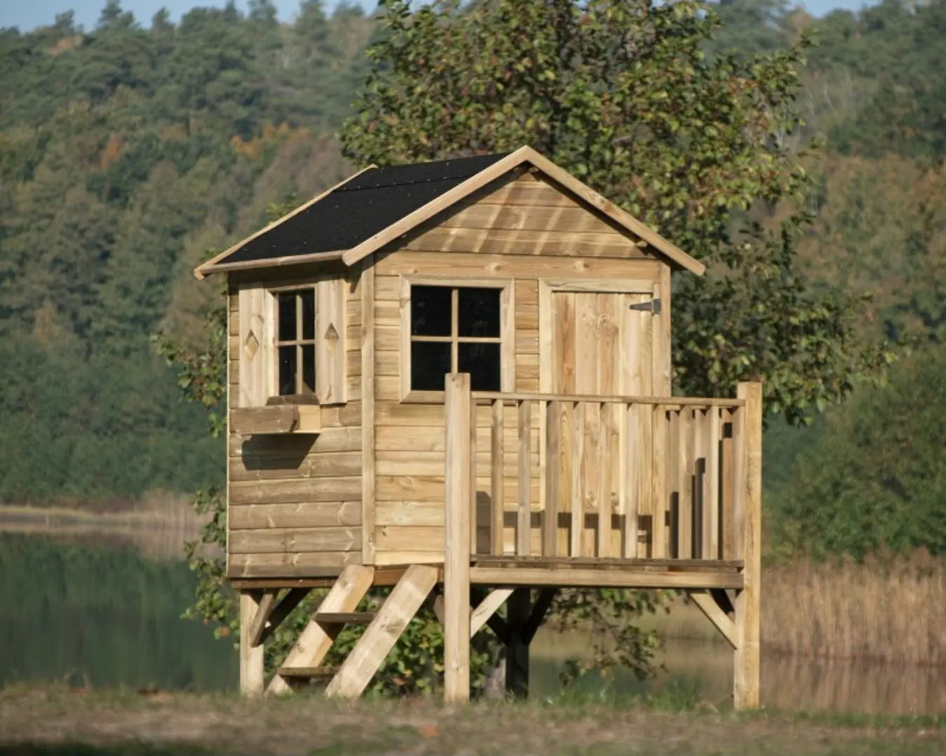 Complex de joaca 4iQ Tomek Dom000015 (Wood)