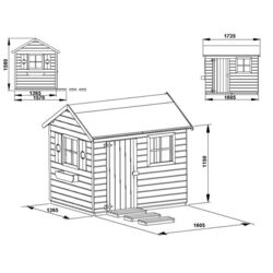 Casuta pentru joaca 4iQ Witek Dom000016 (Wood) Thumb