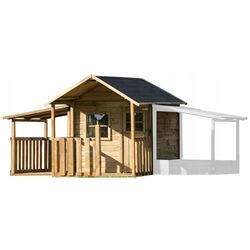 Garaj cu podea pentru casuta din lemn Blanka 4iQ Dom000092 (Wood) Thumb