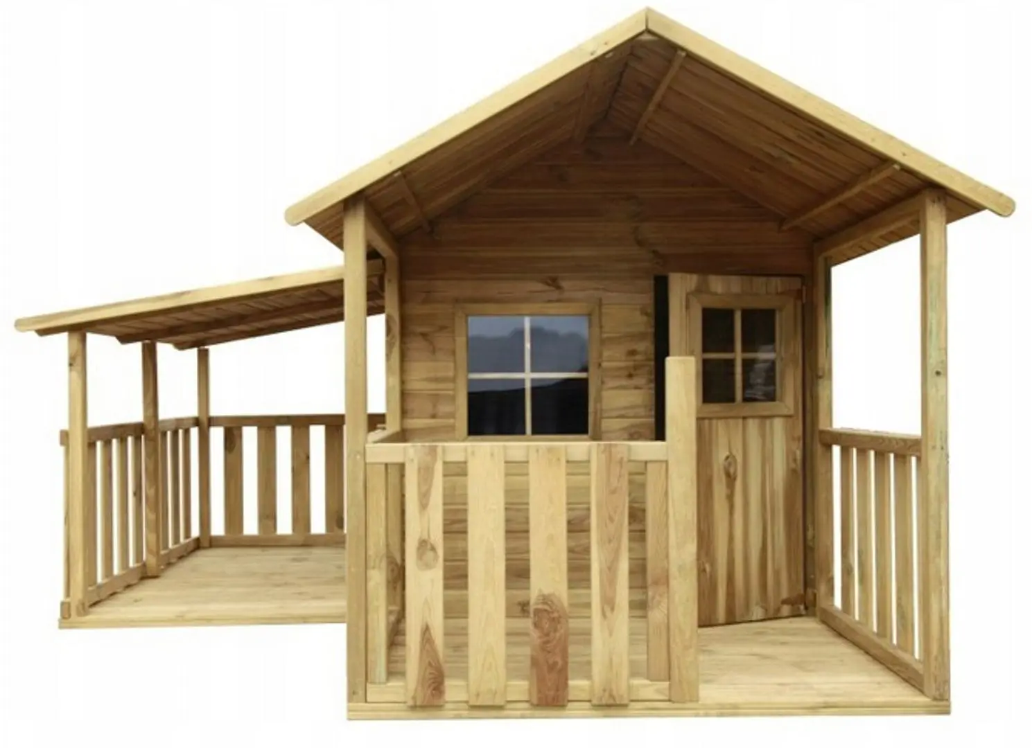 Garaj cu podea pentru casuta din lemn Blanka 4iQ Dom000092 (Wood)