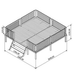 Platforma universala pentru casute din lemn Scena 4iQ 000549 (Wood) Thumb
