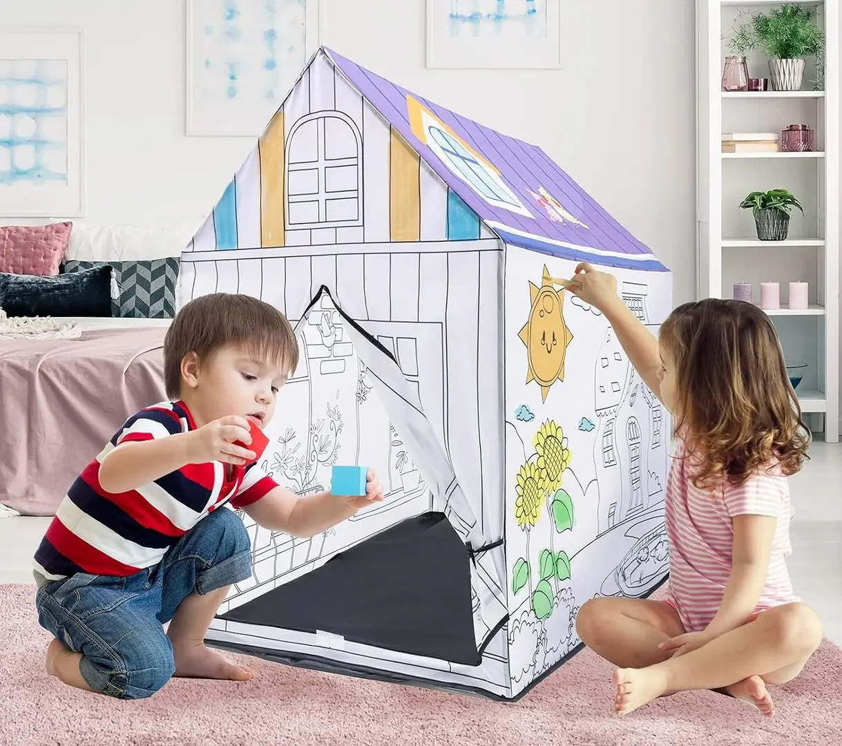 Casuta de joaca AliBibi STH597209 (Multicolor)