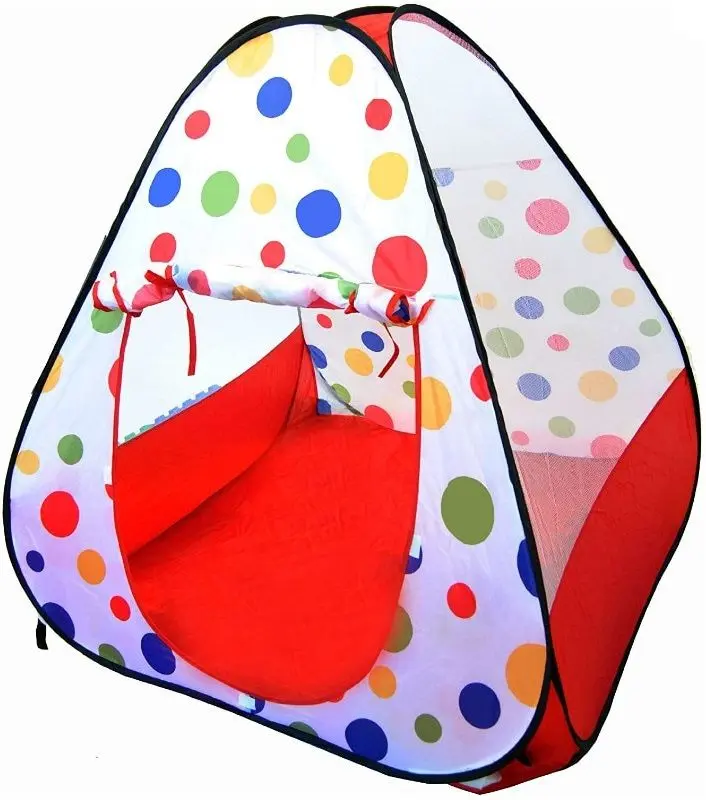 Cort pentru copii cu bile Artyk 155178 (Red/White)