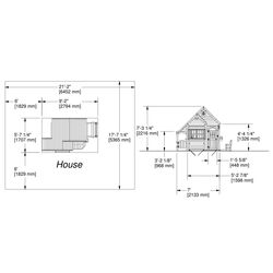 Casuta de joaca Backyard Discovery 1801349 (Blue) Thumb