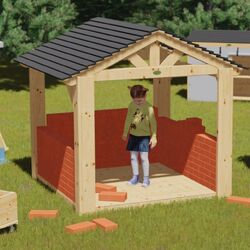 Casuta pentru joaca Classic World CW70157 (Wood) Thumb